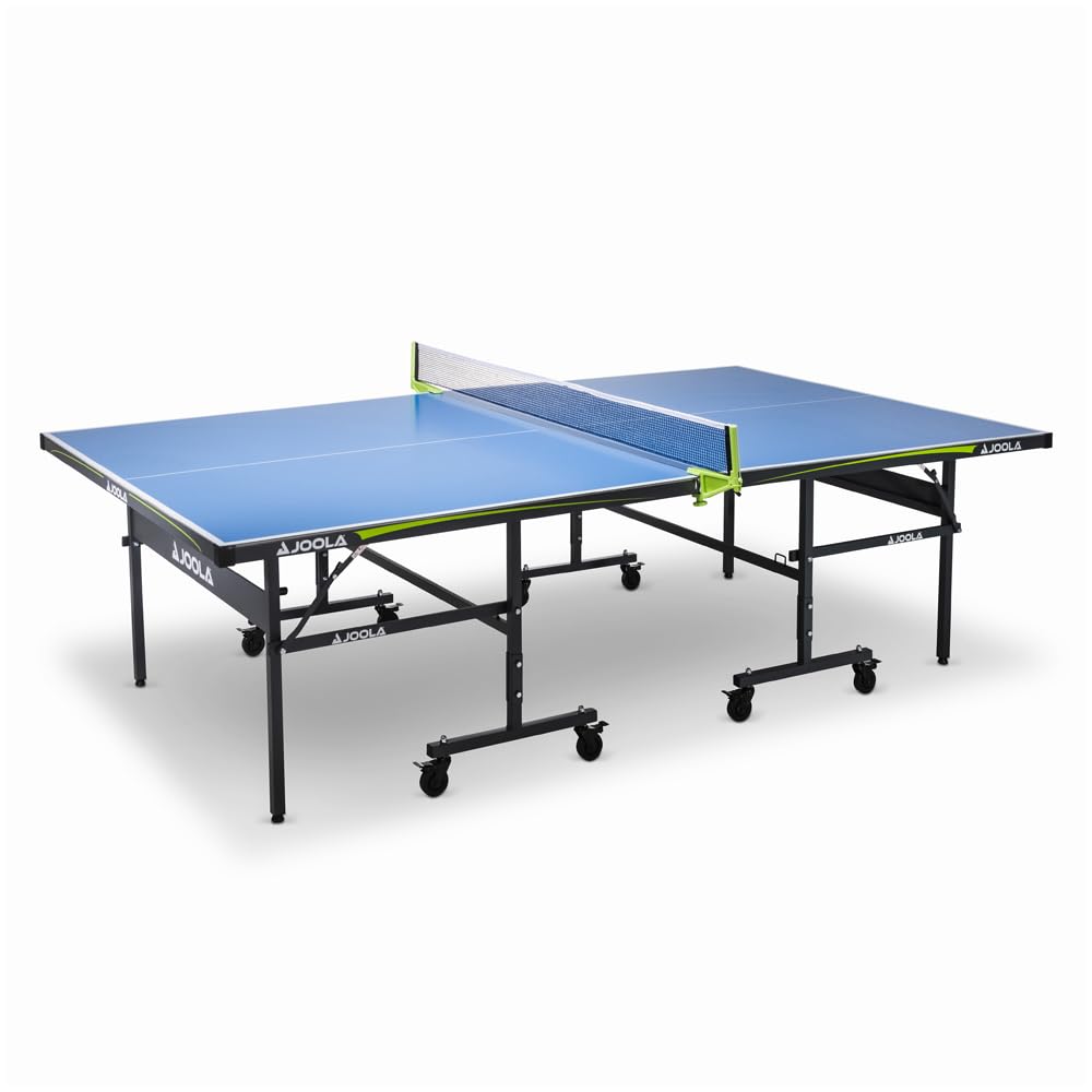 JOOLA Tischtennisplatte Outdoor Rally - Profi Tischtennistisch 6 MM Aluminium-Verbundoberfläche Wetterfest - Klappbares Untergestell - Schneller Aufbau